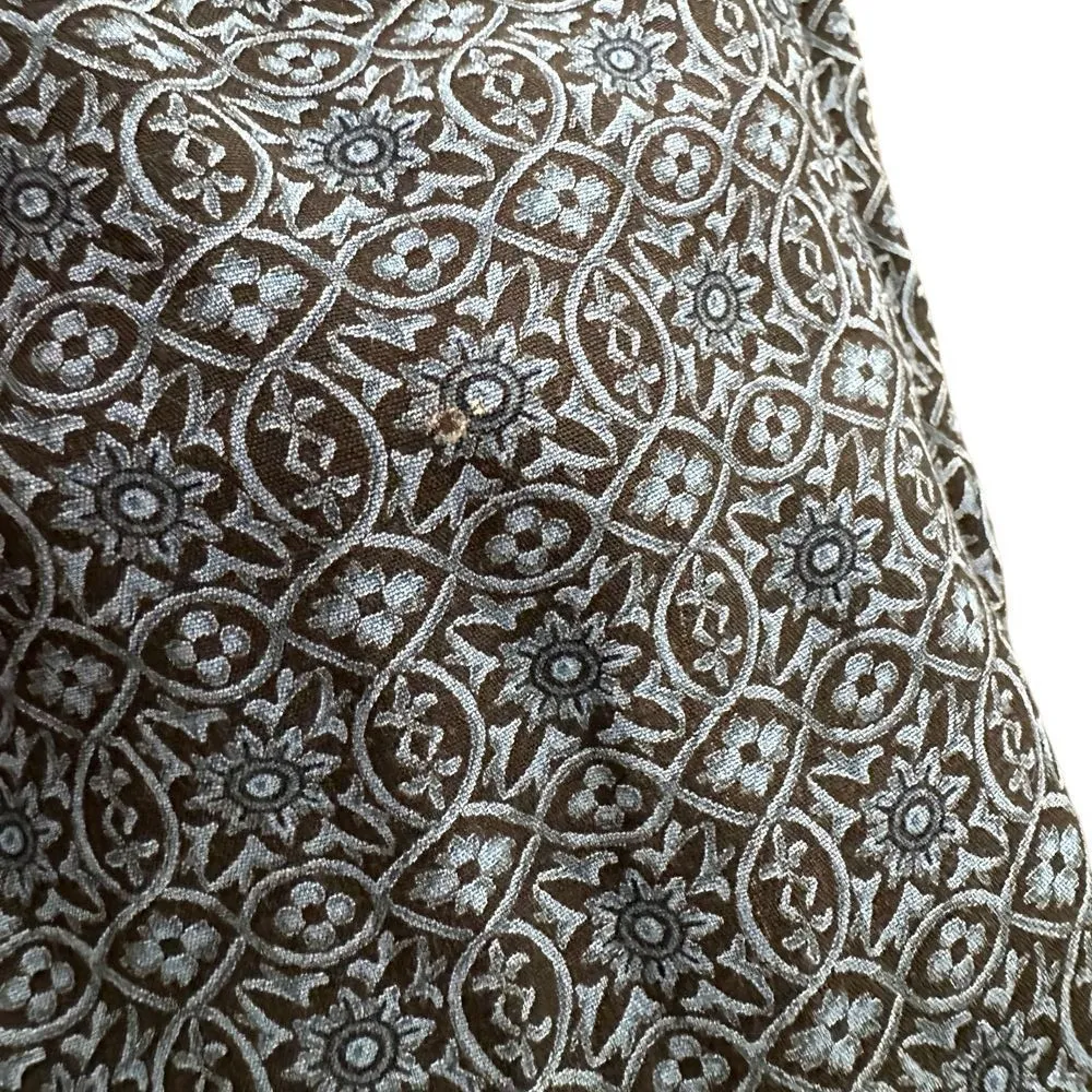 Old Navy Womens‎ Y2K Floral Maxi Dress Size 10 Blue Hippie Cottage Modest - Image 12