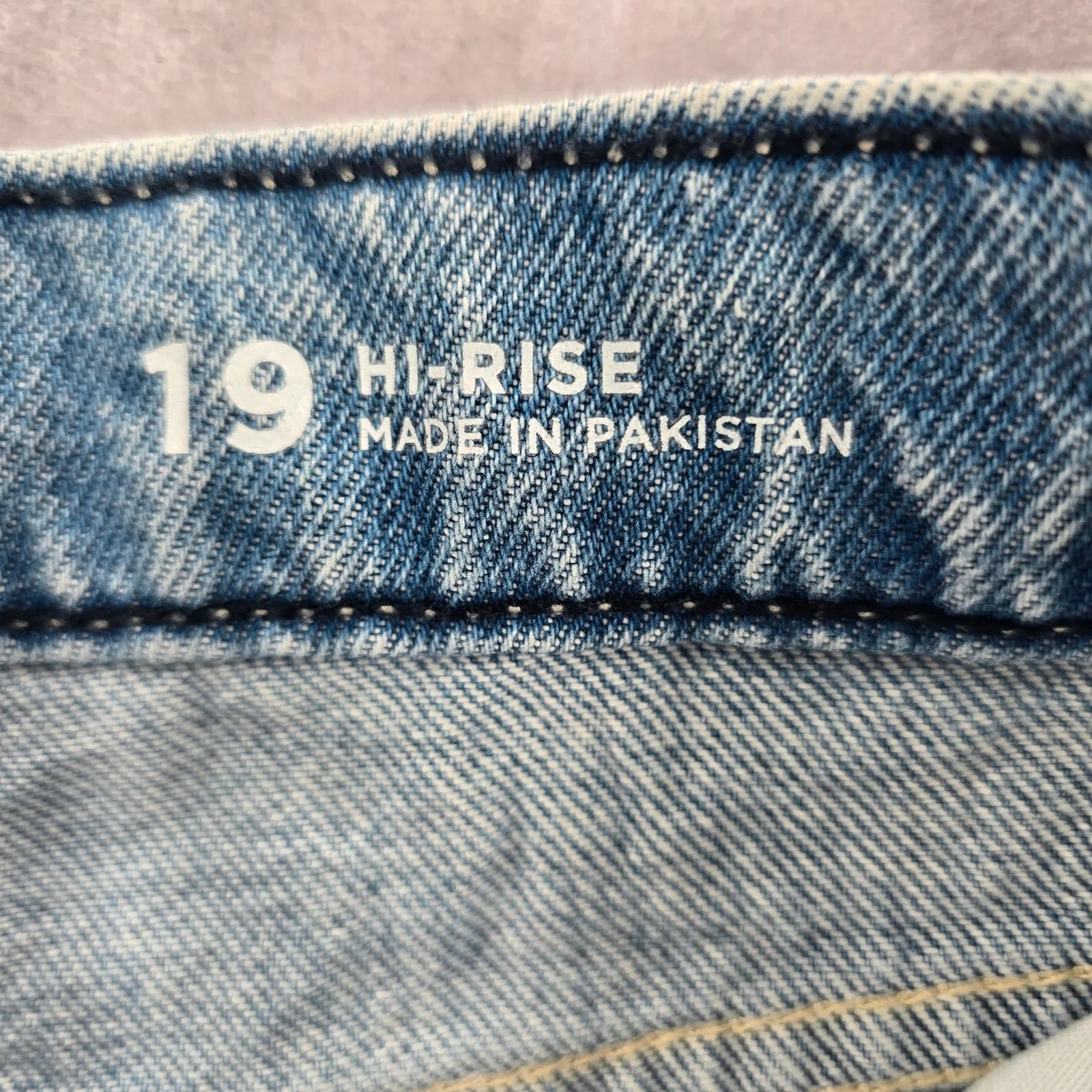 Arizona Jeans‎ Co Blue Hi Rise Button Jeans Cotton Denim Pants Shorts Plus 19 - Image 7