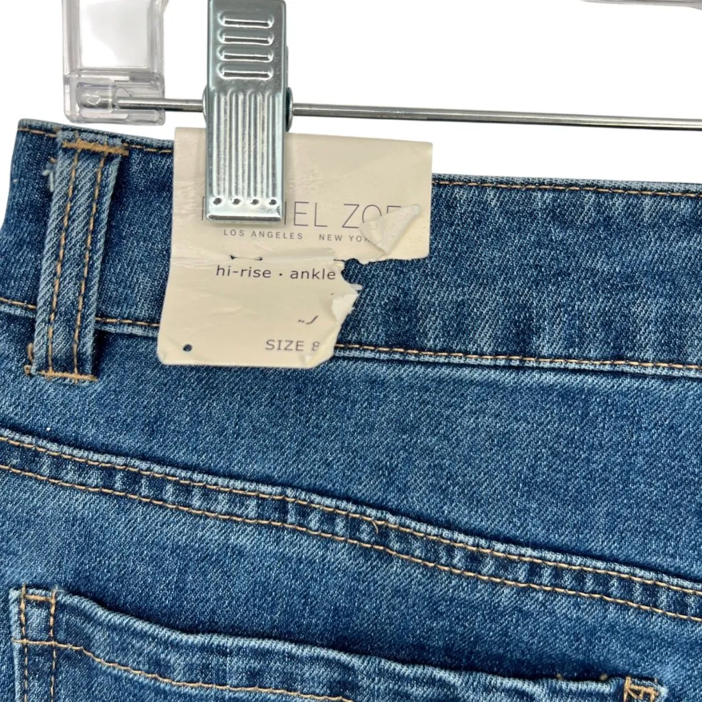 Rachel Zoe Hi-Rise Ankle Flare Jeans Dark Wash Size 8 NWT - Image 4