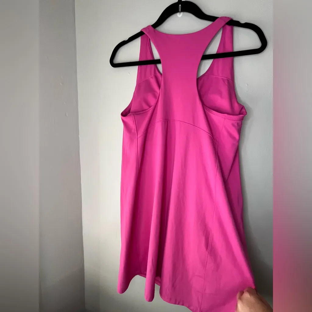 Tek Gear Ultrastretch Athletic Dress Pink Built In Bra Women’s Size Large - Image 2