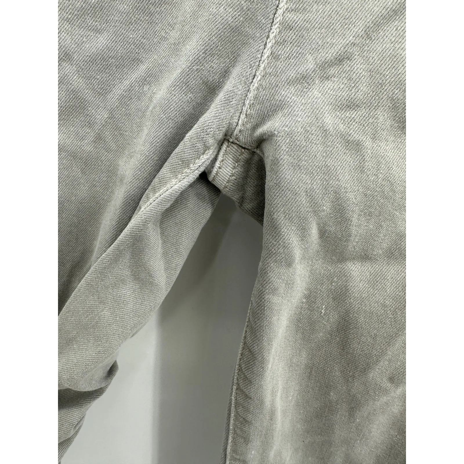 American Eagle Womens Super Hi-Rise Grey Wash Crop Jeggings Size O Short - Image 5