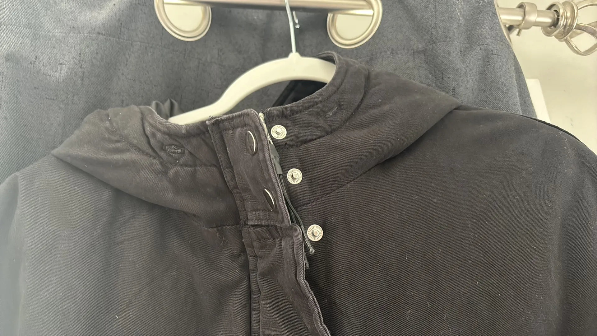 H&M Black Cargo Jacket - Image 6