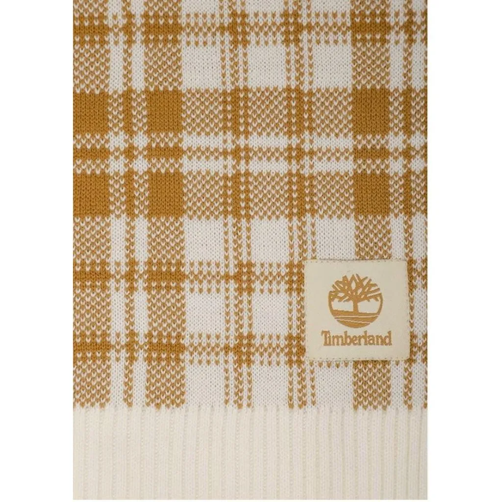 New Timberland Plaid Scarf Unisex Rectangle Knit - Image 5