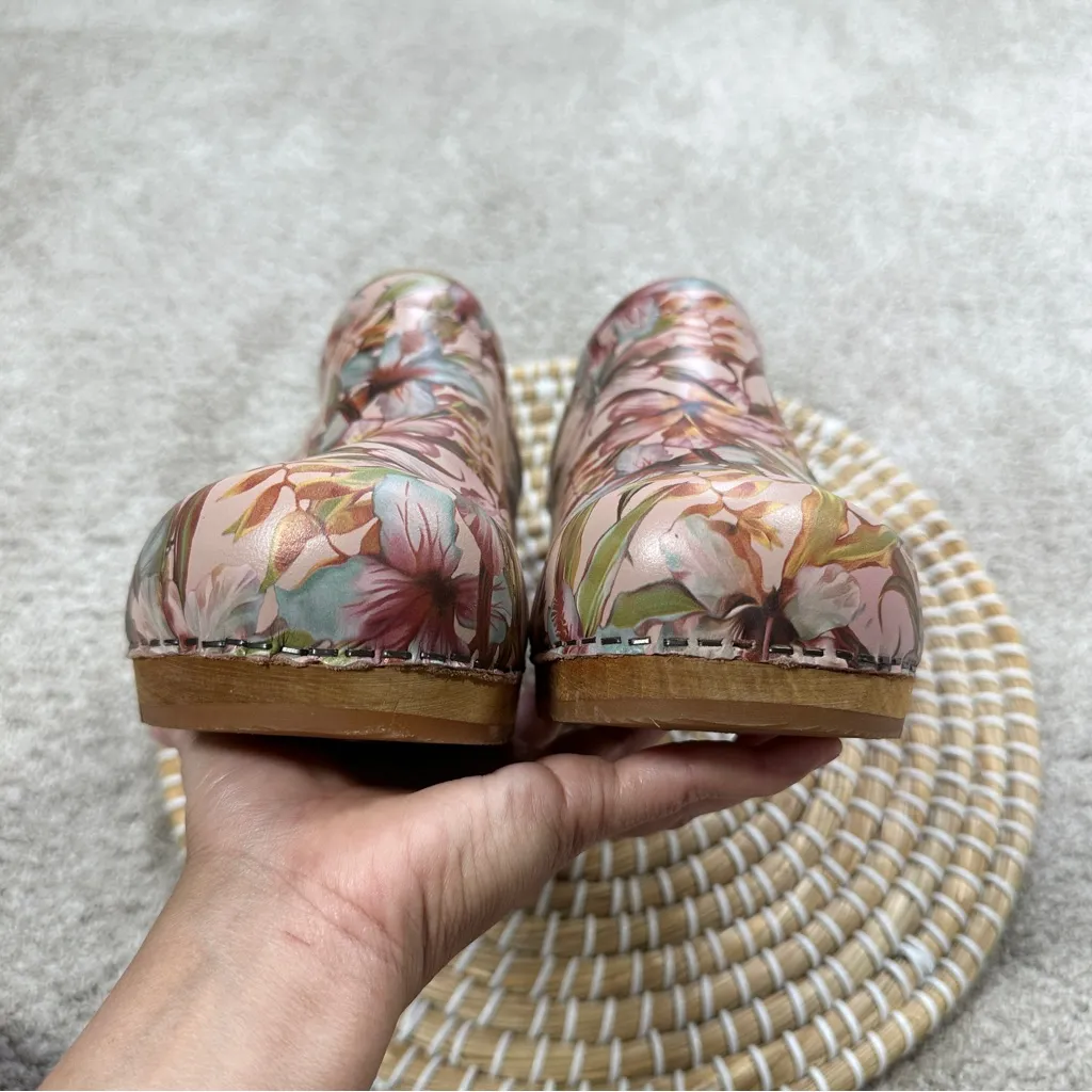 Sanita Women’s Wood Orchid Clogs Mules Shoes Slip On in Multicolor 42/US 11.5 Tan - Image 10