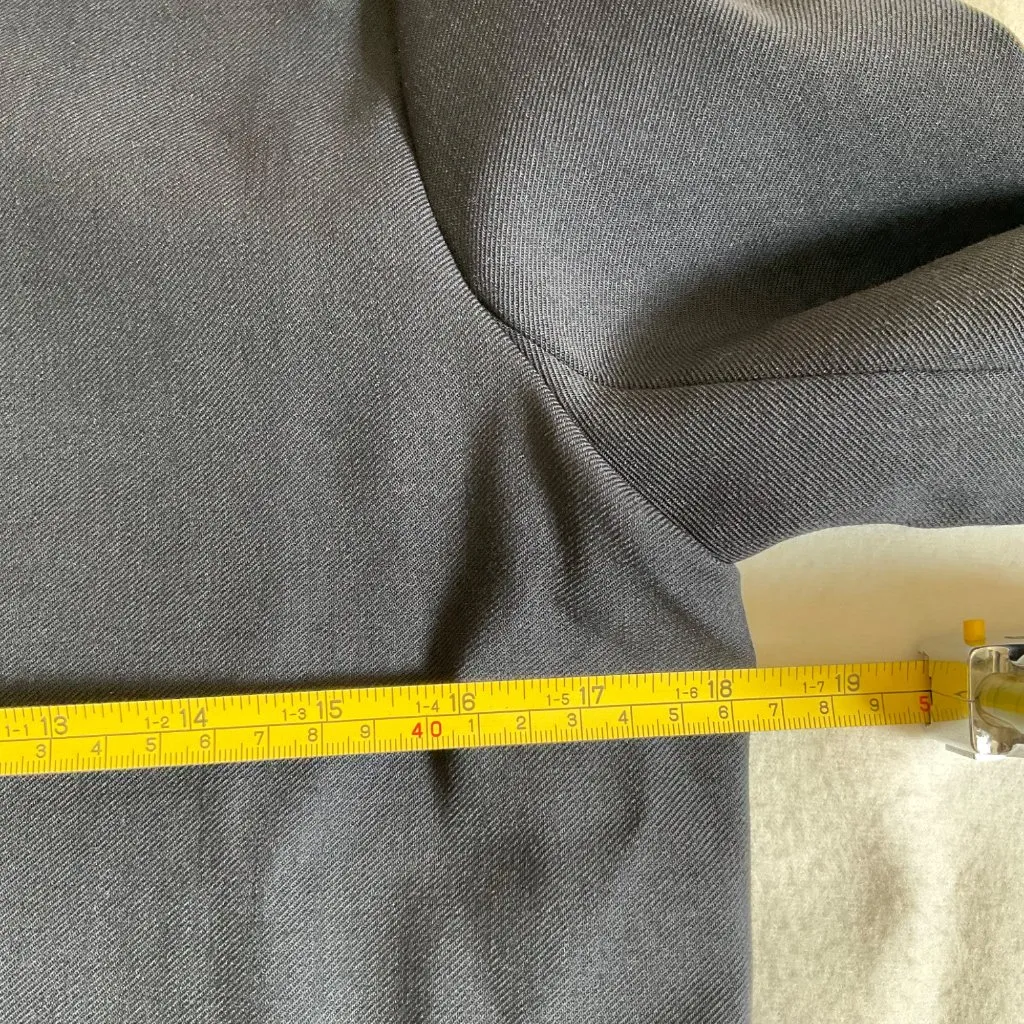 Sezane Hugo wool Jacket blue navy Marine SZm bust36.5 US4 Size 4 - Image 6