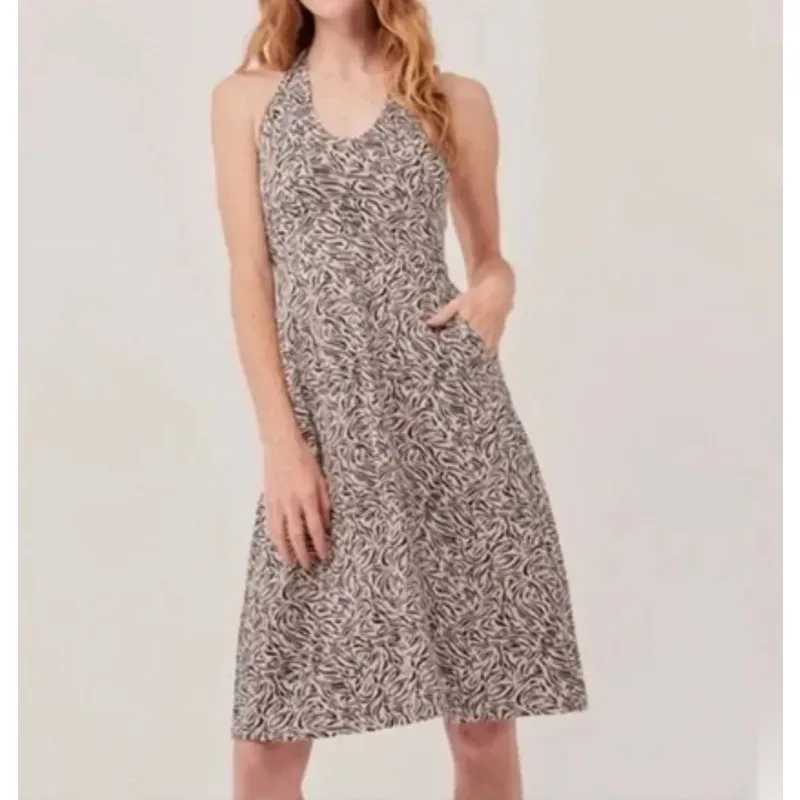 NWT Pact Organic Windswept Halter Dress Oat Maya Size Small - Image 10