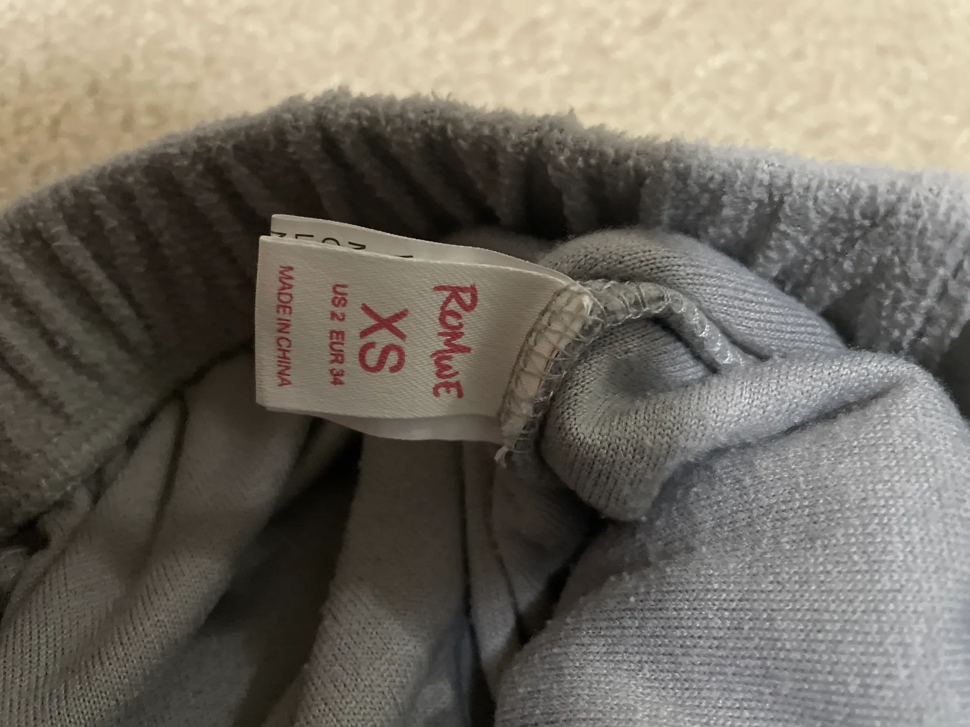 Grey Fuzzy Set Gray Size XS - Image 2