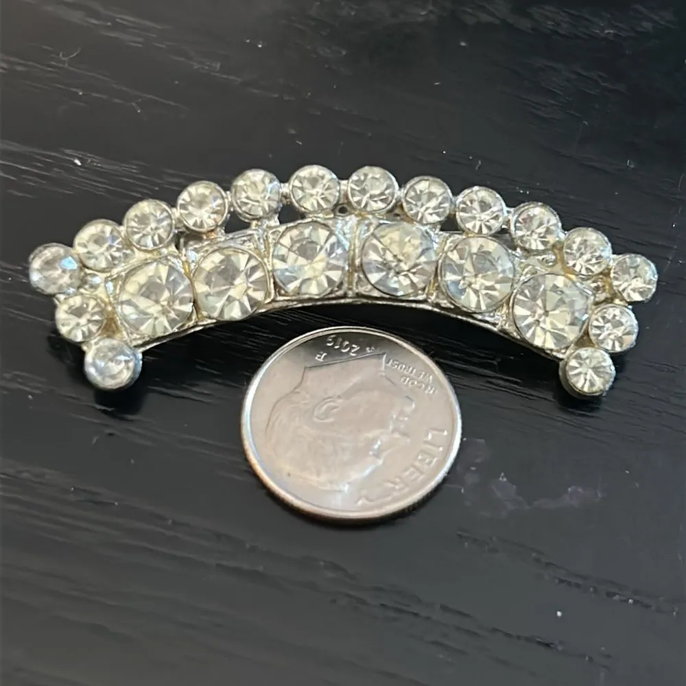 Vintage 1930s Brooch Silver - Image 4