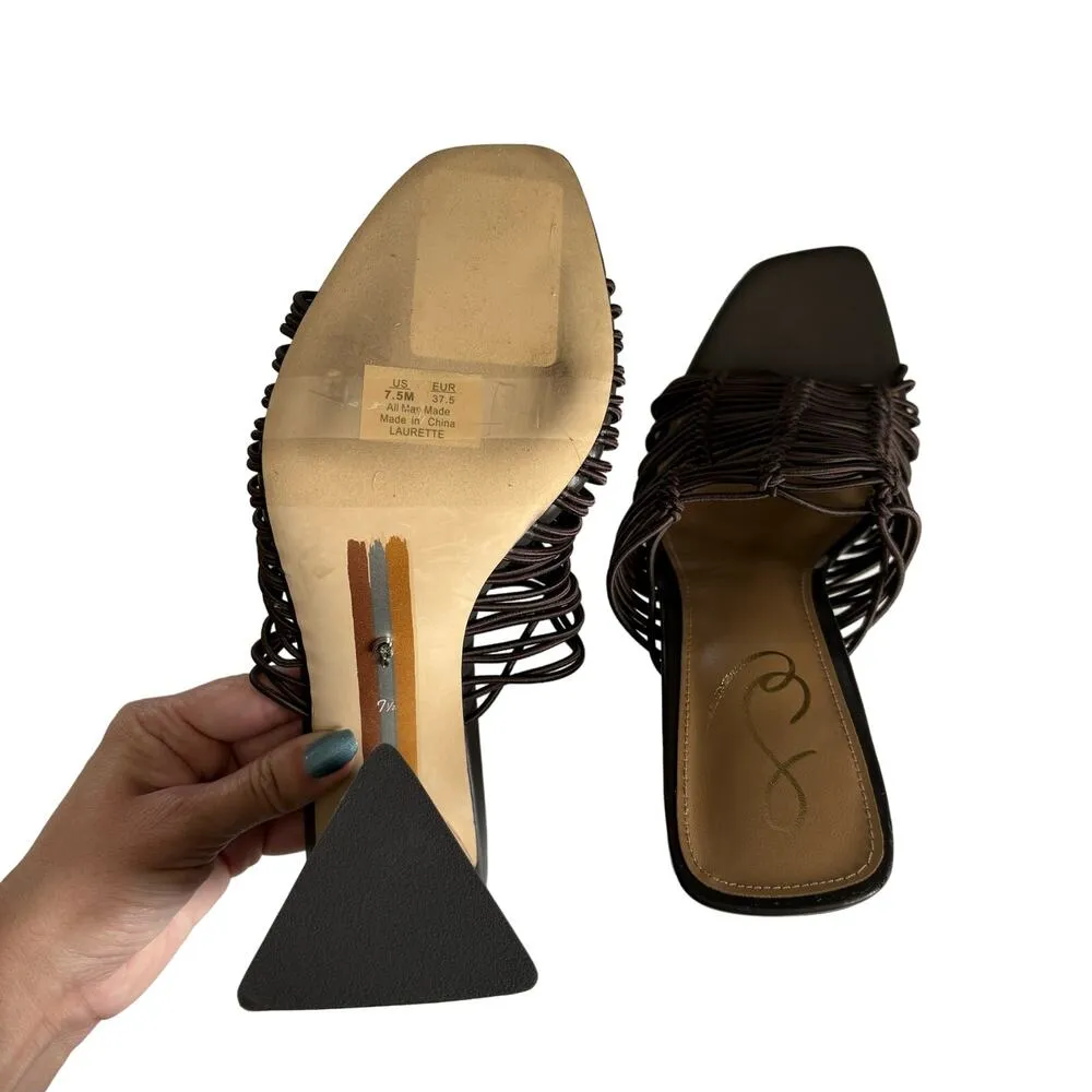 Sam Edelman Women's Laurette Dark Brown Strappy Block Heel Sandals Size 7.5 - Image 5