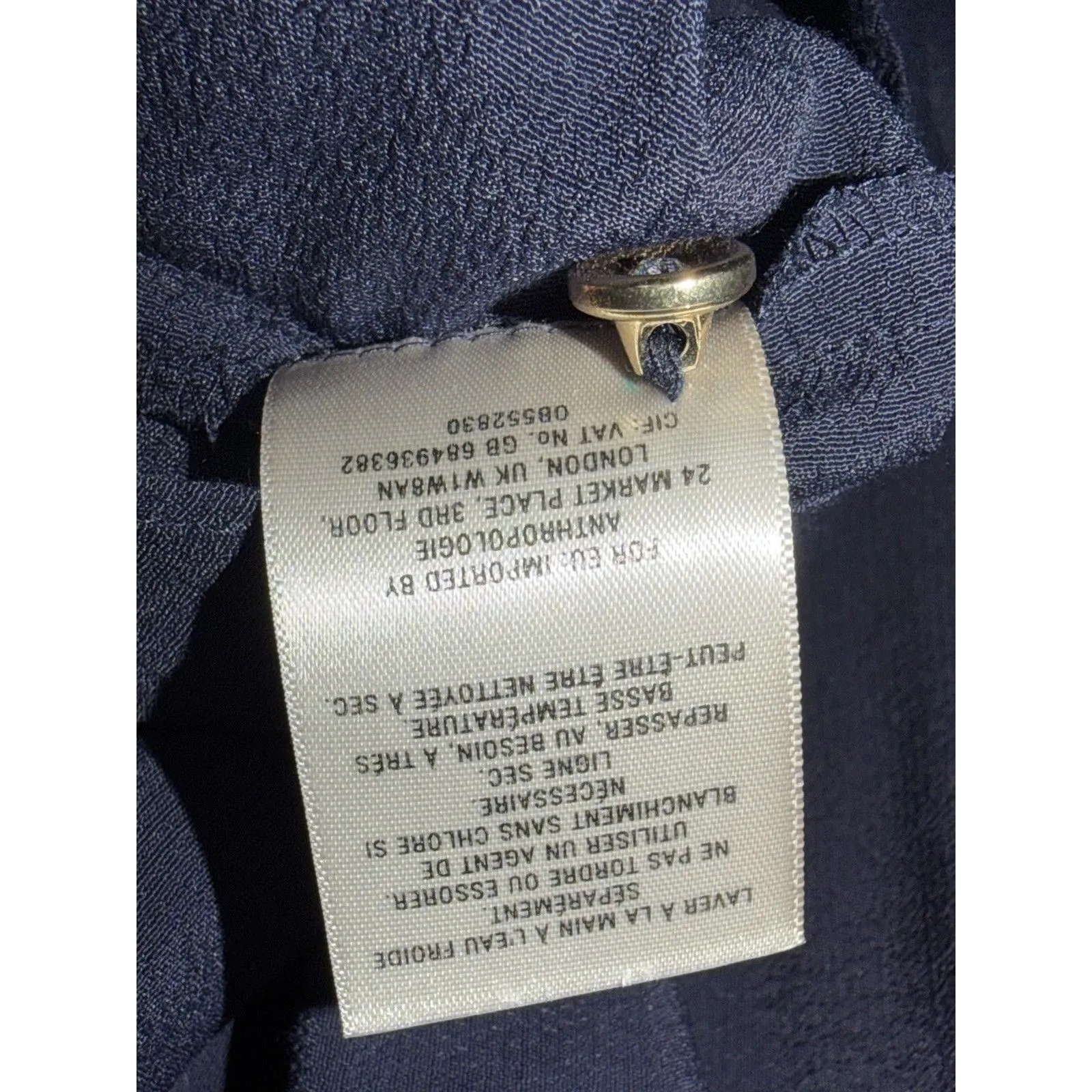 Anthropologie Maeve Maeve Cold Shoulder Black Ruffle Blouse Top M US 8 - Image 3