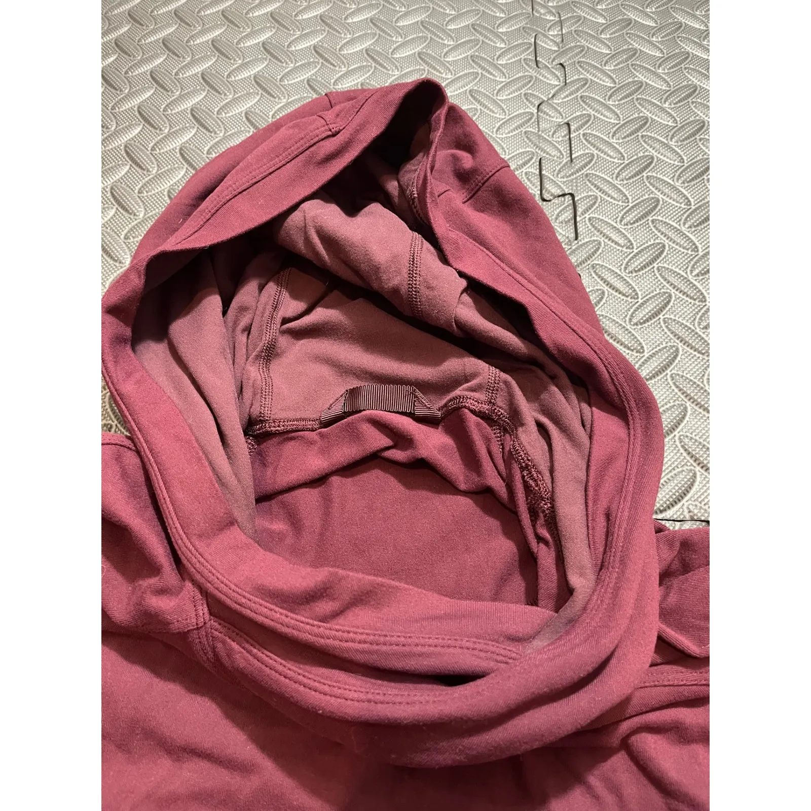 Lululemon Started Place Oversized Hoodie Garnet Burgundy Size 8 Rulu SOFT Cozy - Image 5
