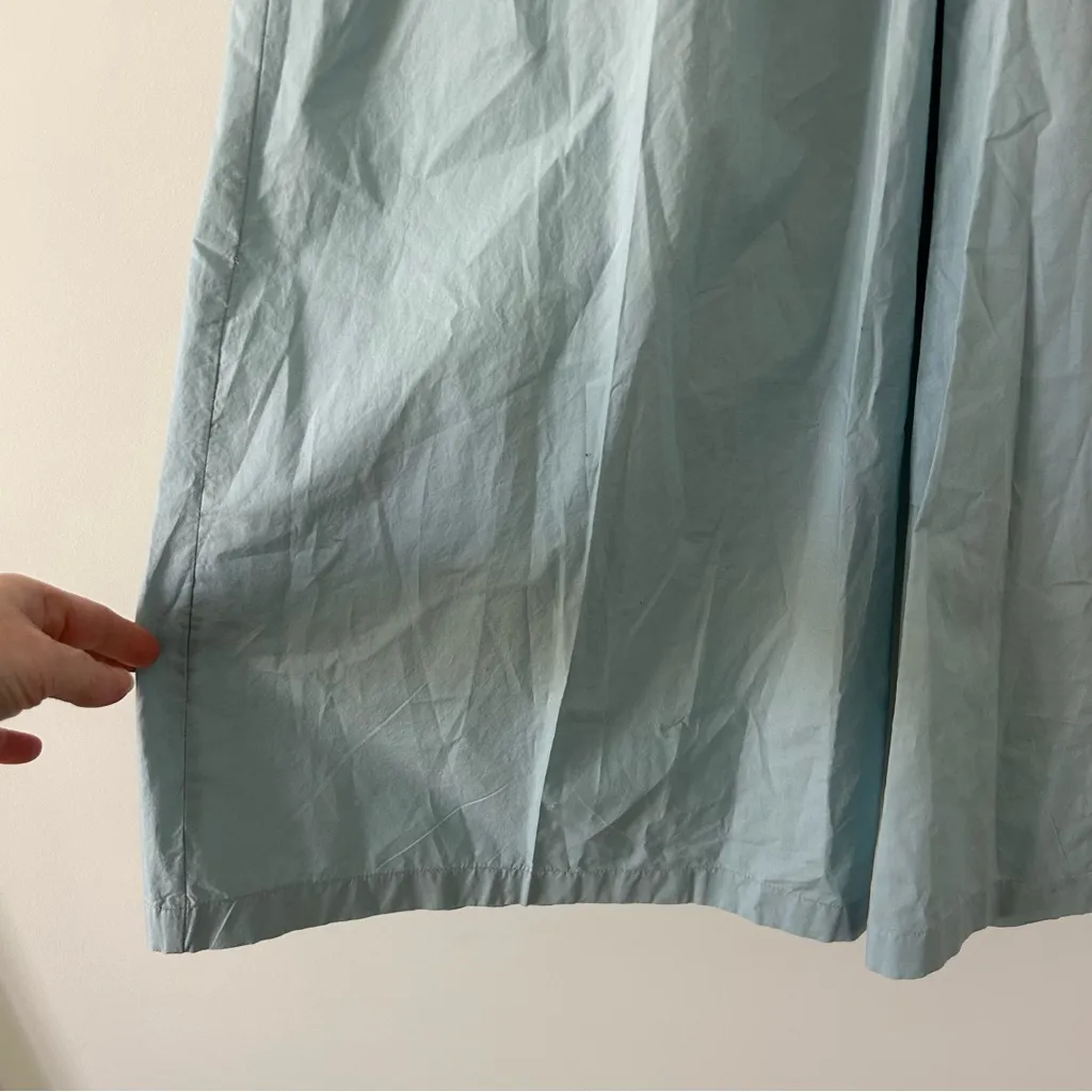 Young Fabulous & Broke Light Blue High Rise Flare Wide Leg Cotton Casual Pants S - Image 5