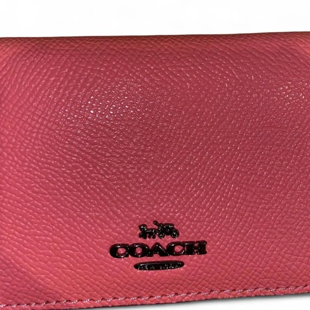 coach pink leather mini wallet - Image 2