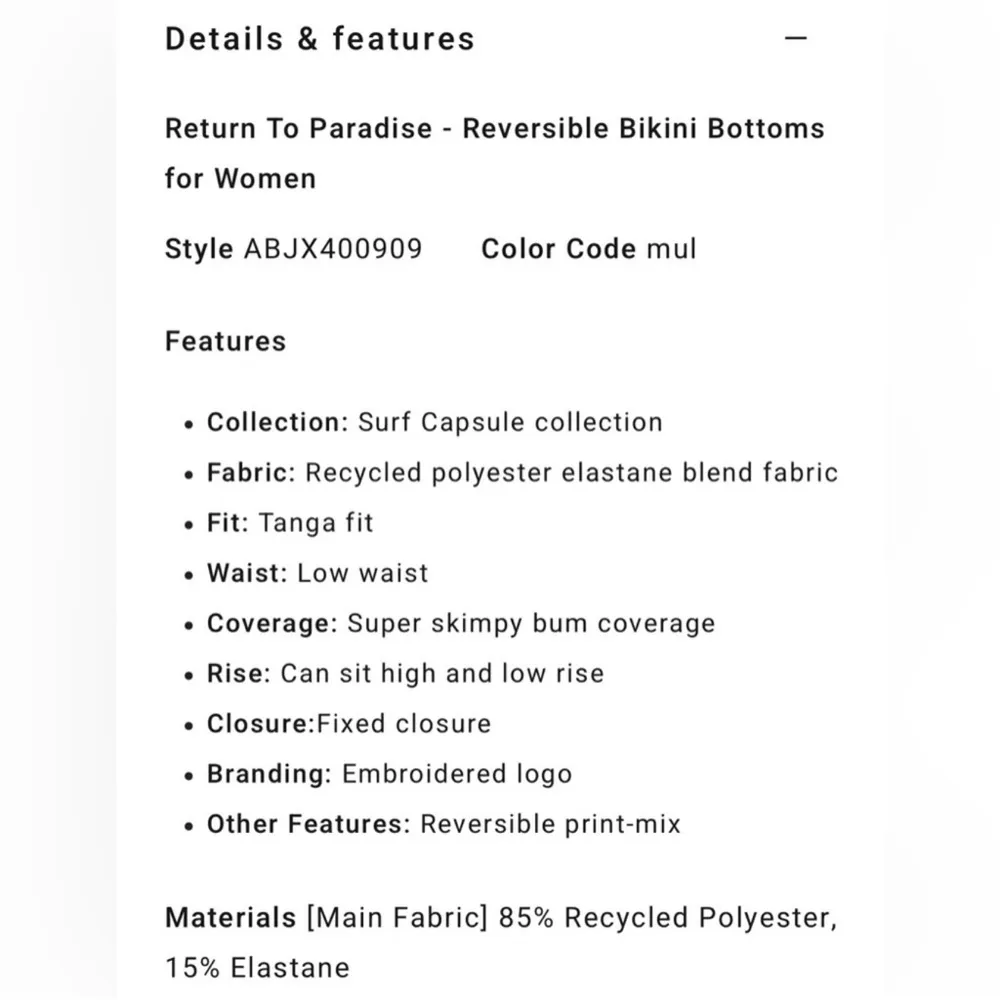 Billabong reversible return to paradise bikini bottom L/12 NWT - Image 4