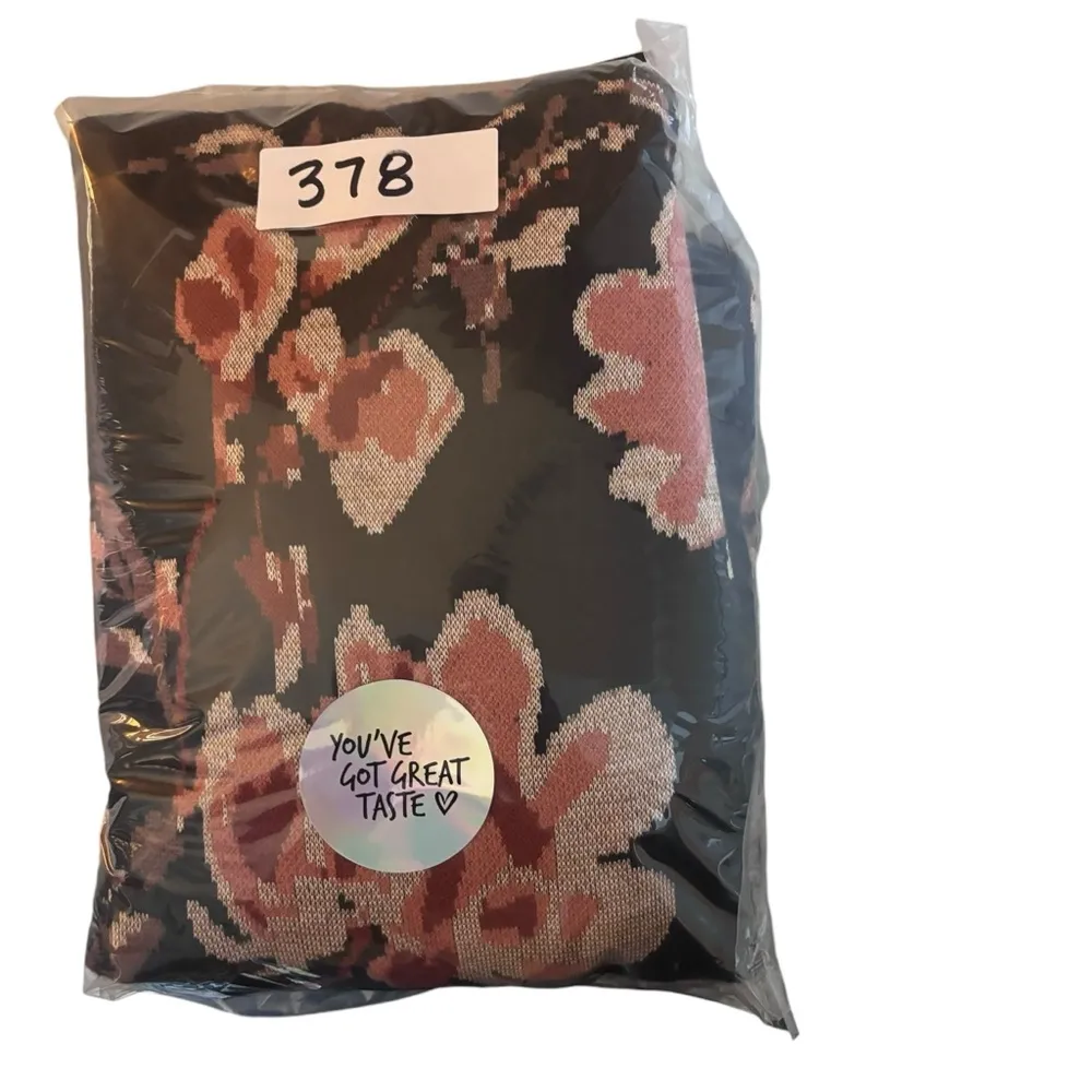 Ali & Jay floral print long sleeve thick knit sweater dress with mock neck Sz M - Image 11