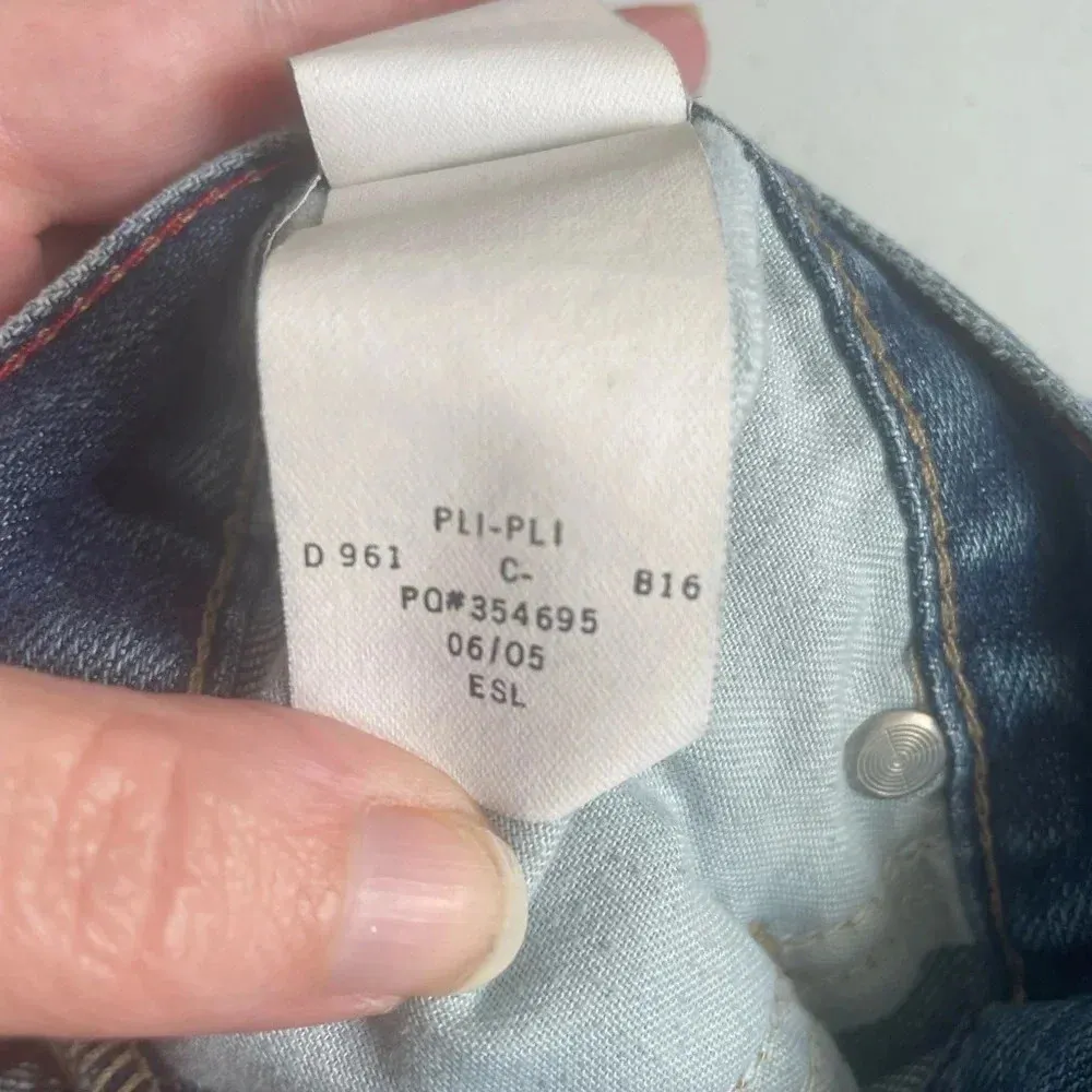 Tommy Hilfiger Low Rise Bootcut Y2K Trendy Dark Wash Jeans Plus Size 14 2006 093 - Image 11