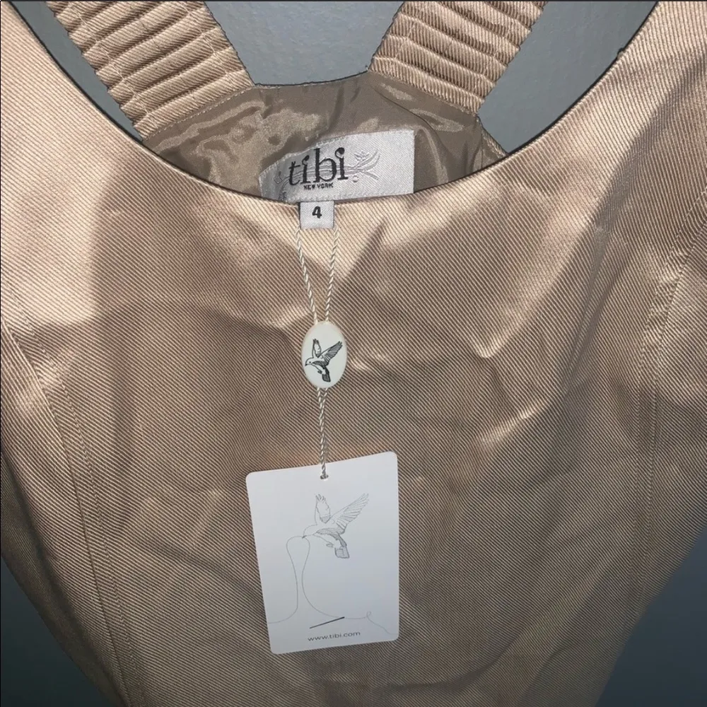 NWT tibi tan overall pinafore shift dress - Image 7