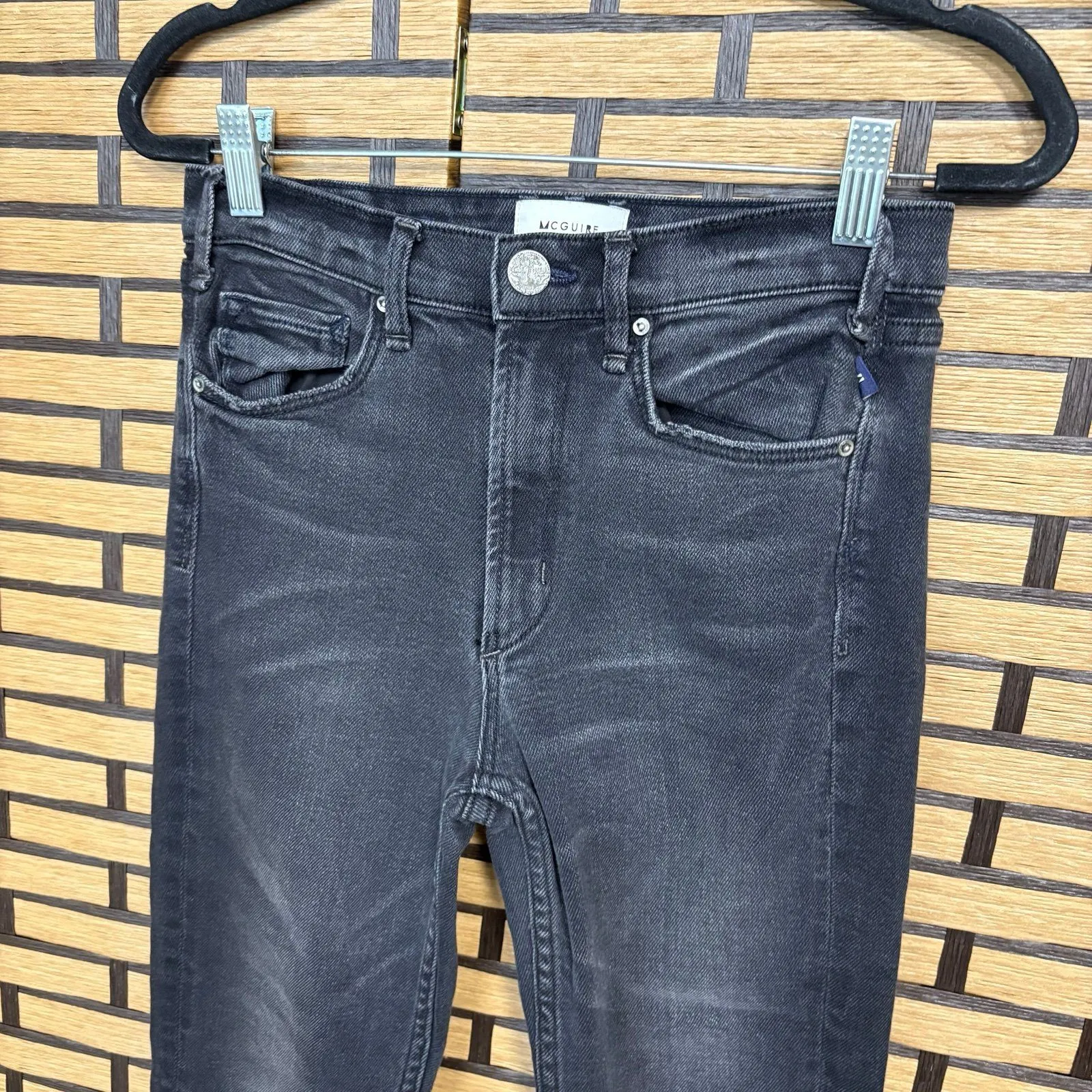 McGuire Black Bow Detail Jeans Size 25‎ - Image 3