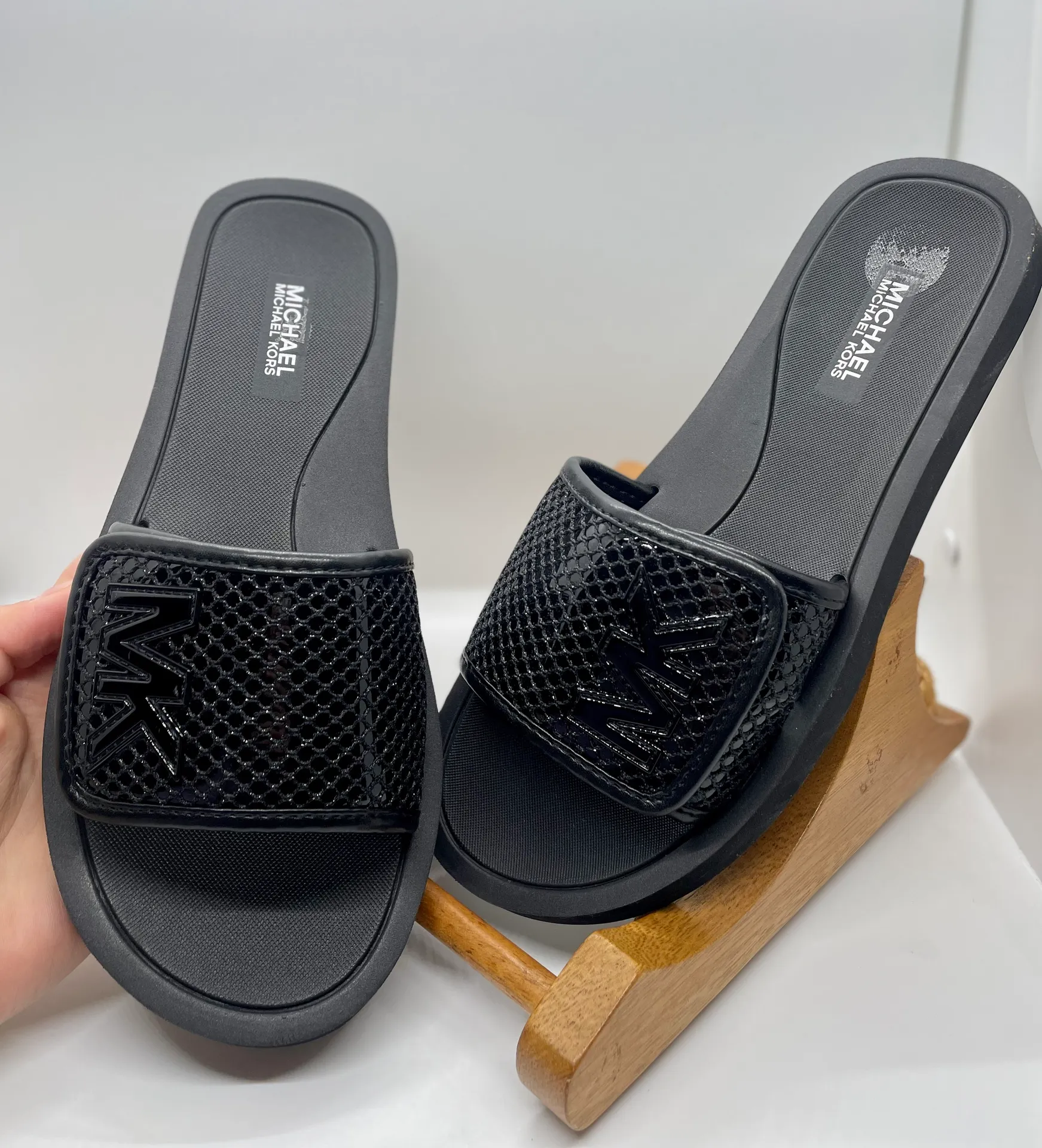 Michael Kors Logo Glitter Sandals - Image 7