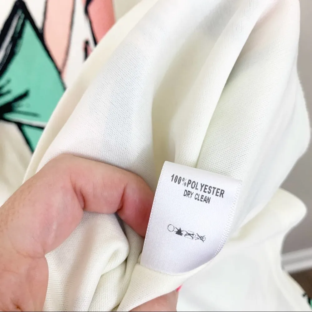 Judith March Cream Shift Bow-tie Sleeveless Dress - Image 3