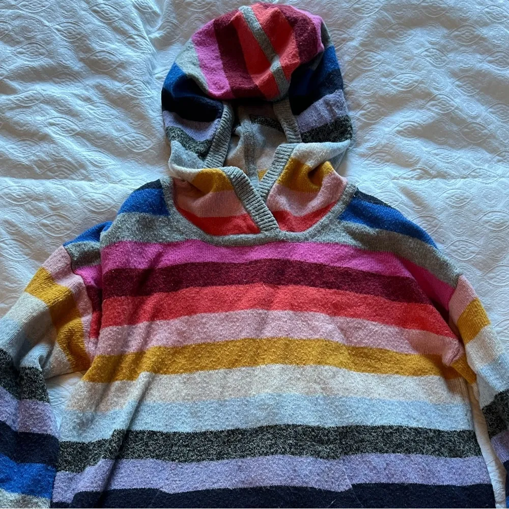 GAP: Morino Wool hooded rainbow sweater / sweatshirt - Image 3