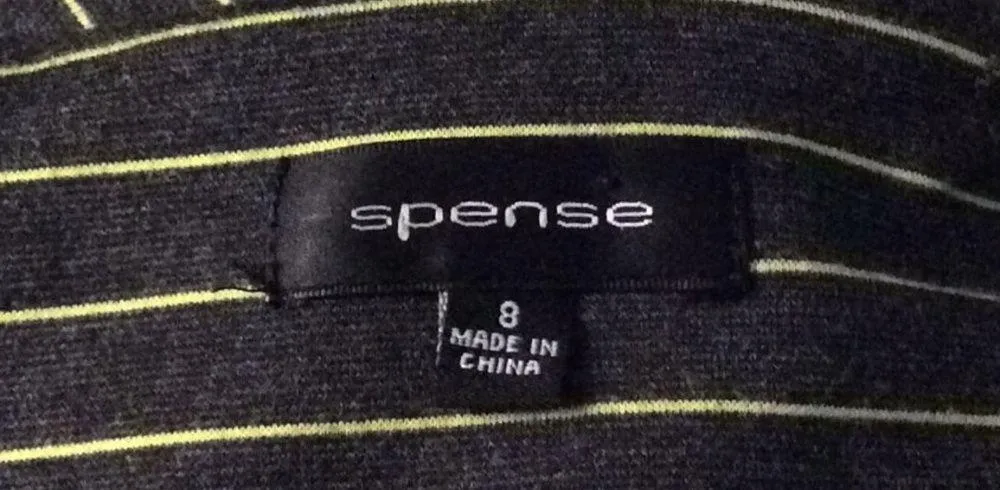 Spense Classic pinstripe dress NWOT Yellow Size 8 - Image 5