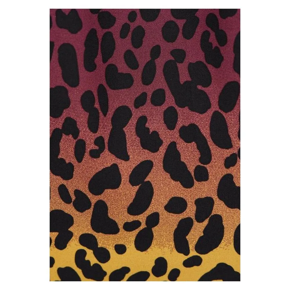 Torrid Leopard Ombre Georgette Bow Tie Blouse Sz.1 NWT - Image 4