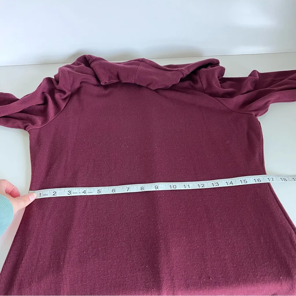 Marine Layer Womens Lexi Rib Turtleneck Midi Dress - Image 8