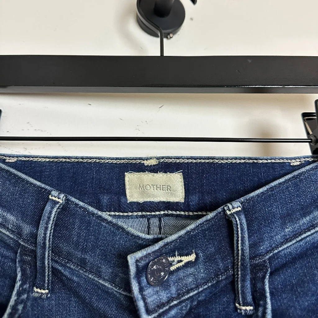 MOTHER The Hustler Ankle Jeans in Wash Heirloom Size US 24 Blue - Image 6