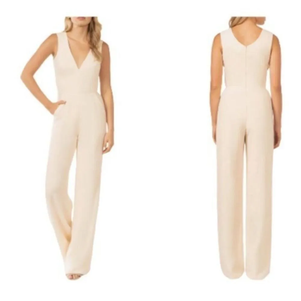 DRESS the Population Pantsuit Cream Size XS - Image 2