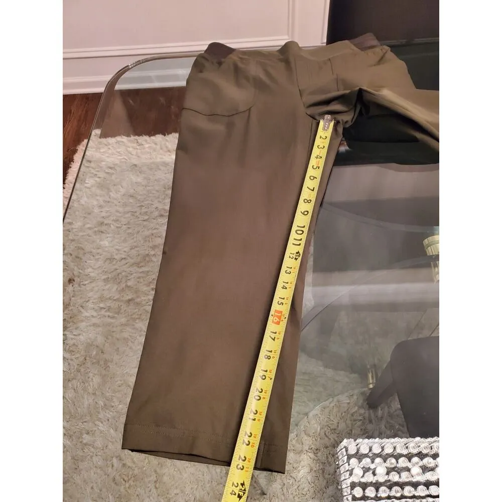 Made for Life Women Green Polyester Mid Rise Pull on Comfort Waist Pant Size MT - Image 11