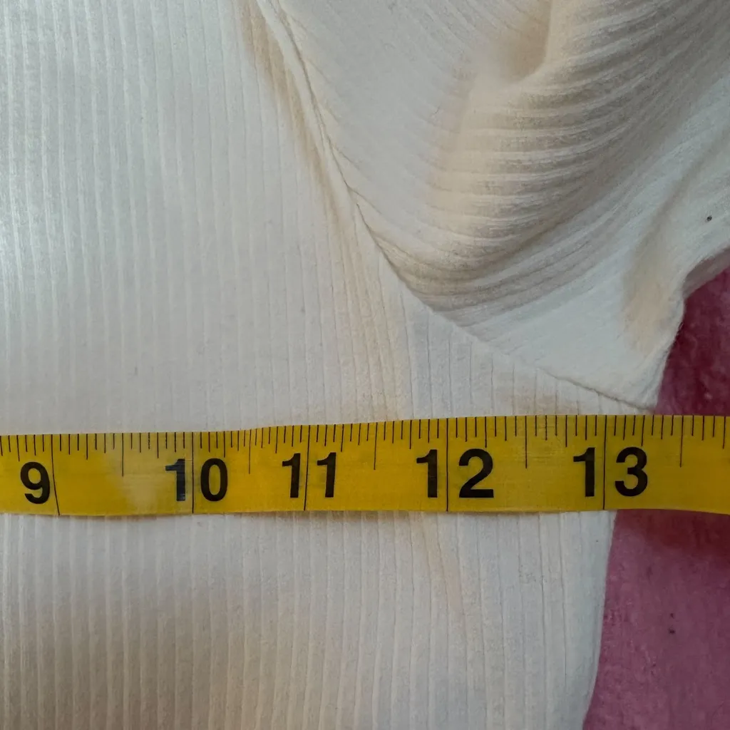 Anthropologie Maeve Cream Turtle Neck Ling‎ Sleeve Tee Size Extra Small NWOT - Image 7