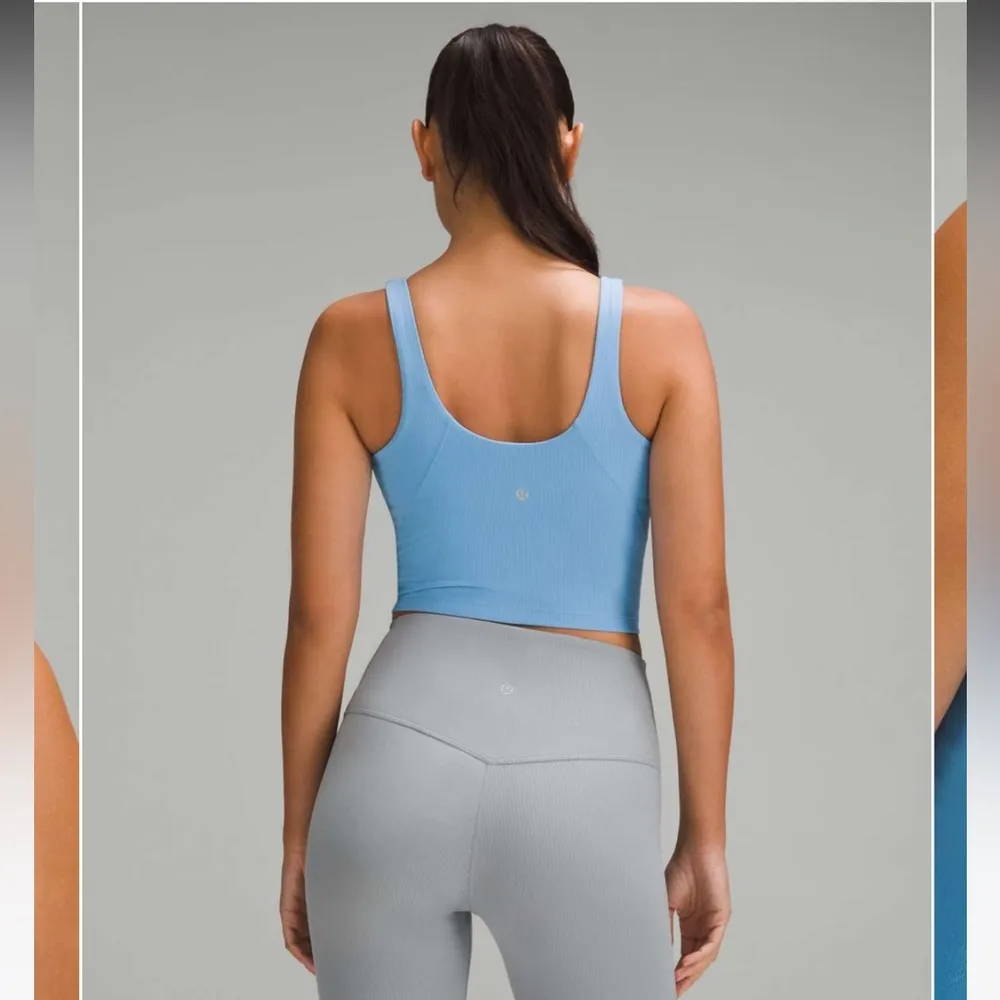 NWT Lululemon Align? Ribbed Henley Tank / Aero Blue/  AEBL - Image 3