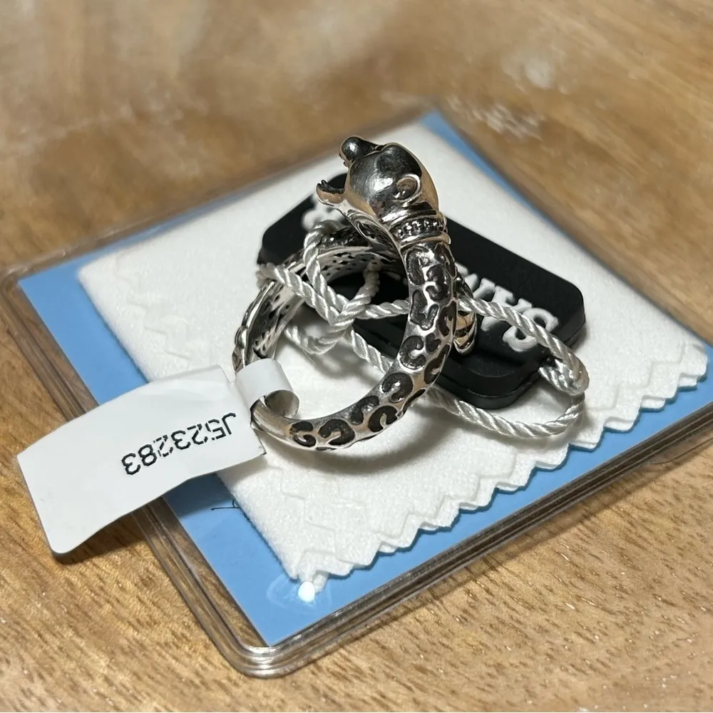 NWT Samuel B Sterling Silver 18K Gold Leopard Bypass Ring - Image 8