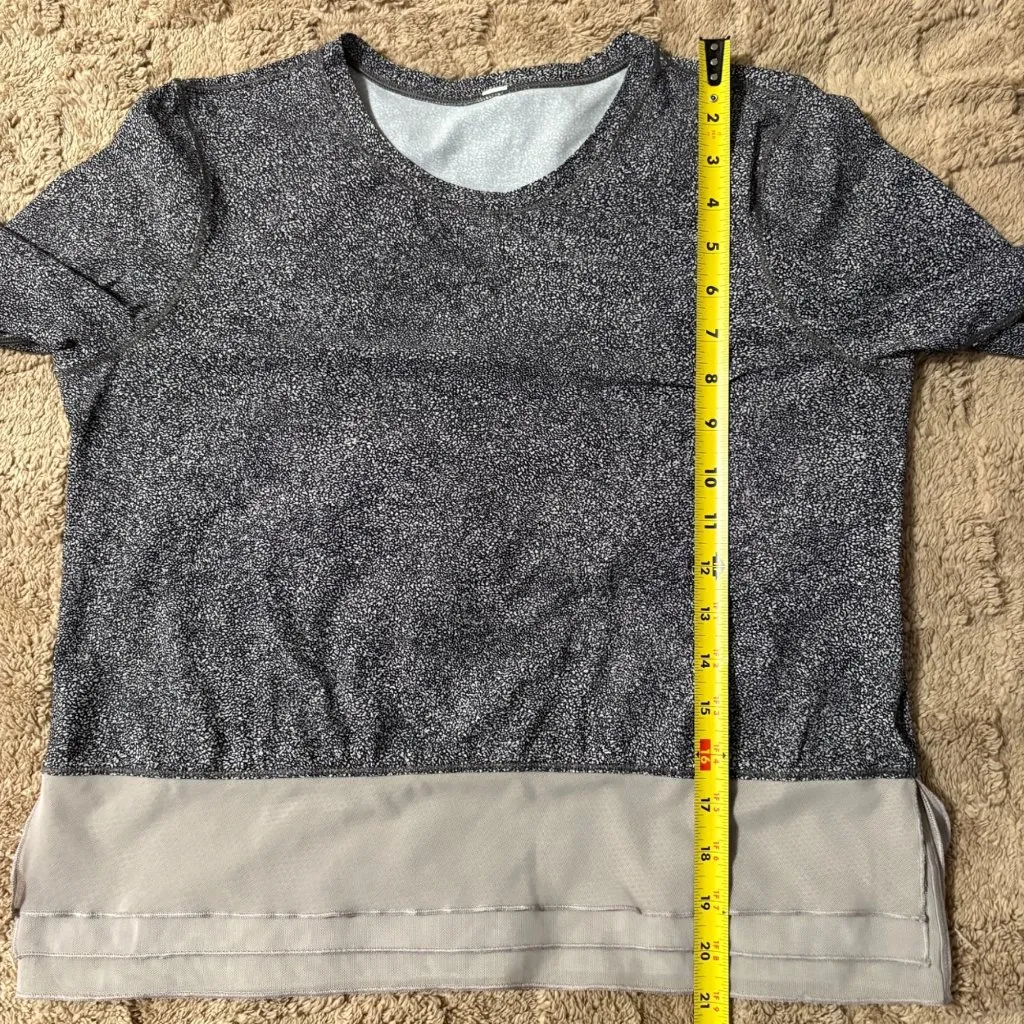 Lululemon Sole Training Long Sleeve Running Top UV Protect Shirt White Chrome 4 - Image 8