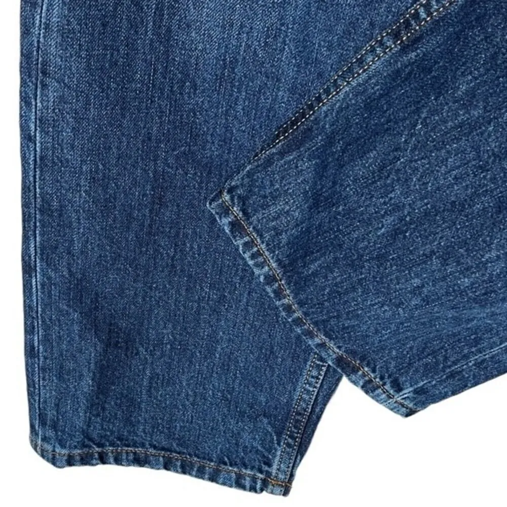 6397 New Skater Jeans Dark Blue Women’s Size 23 High Rise Organic Cotton Crop - Image 6