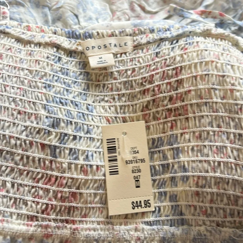 floral cottage corset style mini dress | medium - Image 5