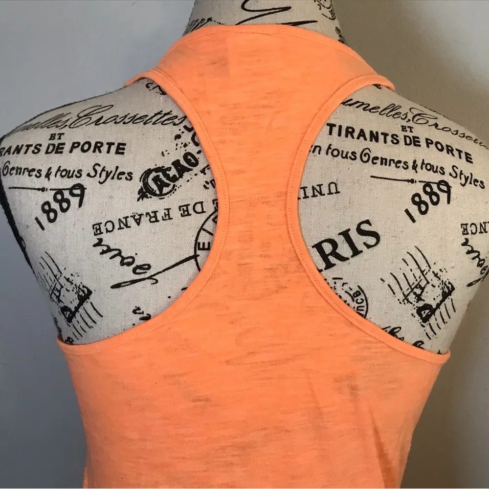 VICTORIA SECRET PINK RACERBACK LIGHTWEIGHT TANK TOP…BEAUTIFUL CORAL SIZE SP - Image 5