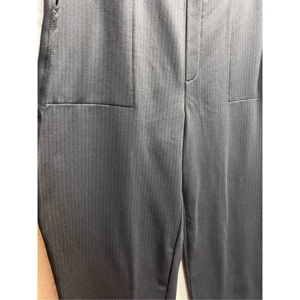 Mondetta Black & Grey Herringbone Straight Leg Pants Woman’s XL NEW - Image 3