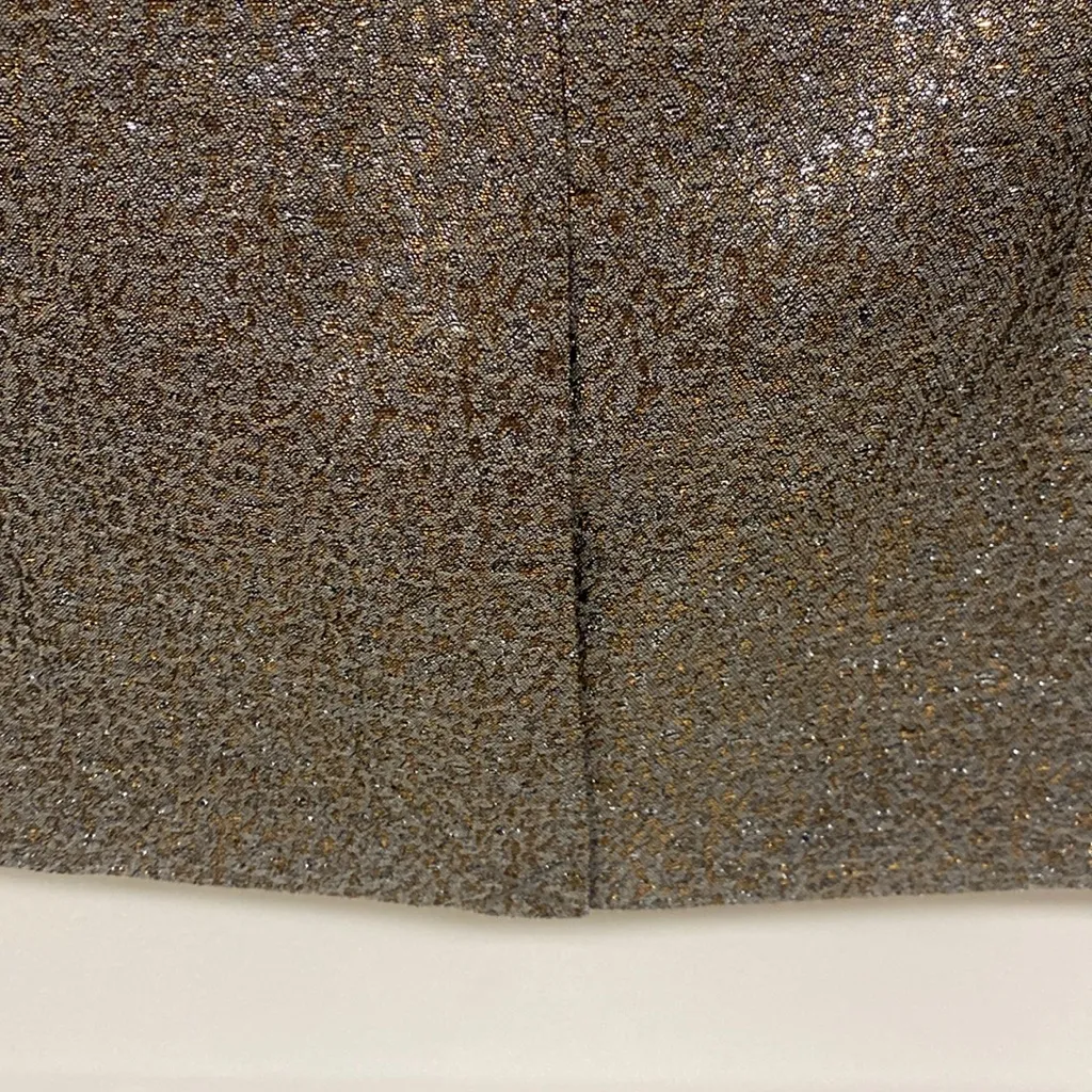 New York & Company Gold and Silver Sparkling Pencil Skirt Size 0 - Image 6