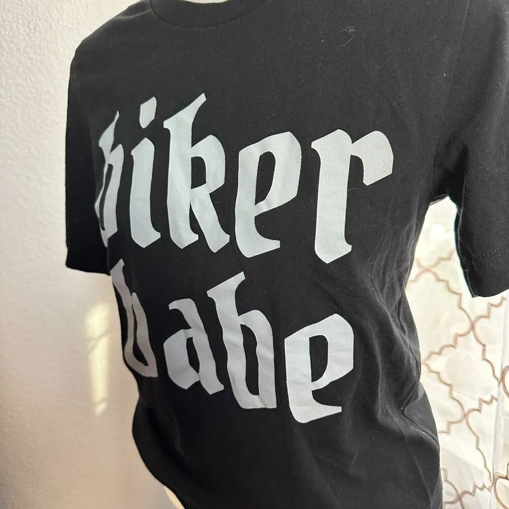 Biker Babe T-Shirt Small - Image 3