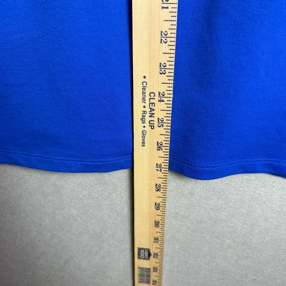 Kim Rogers Women’s Royal Blue Drawstring Collar Cardigan Roll Tab Sleeve size L - Image 10