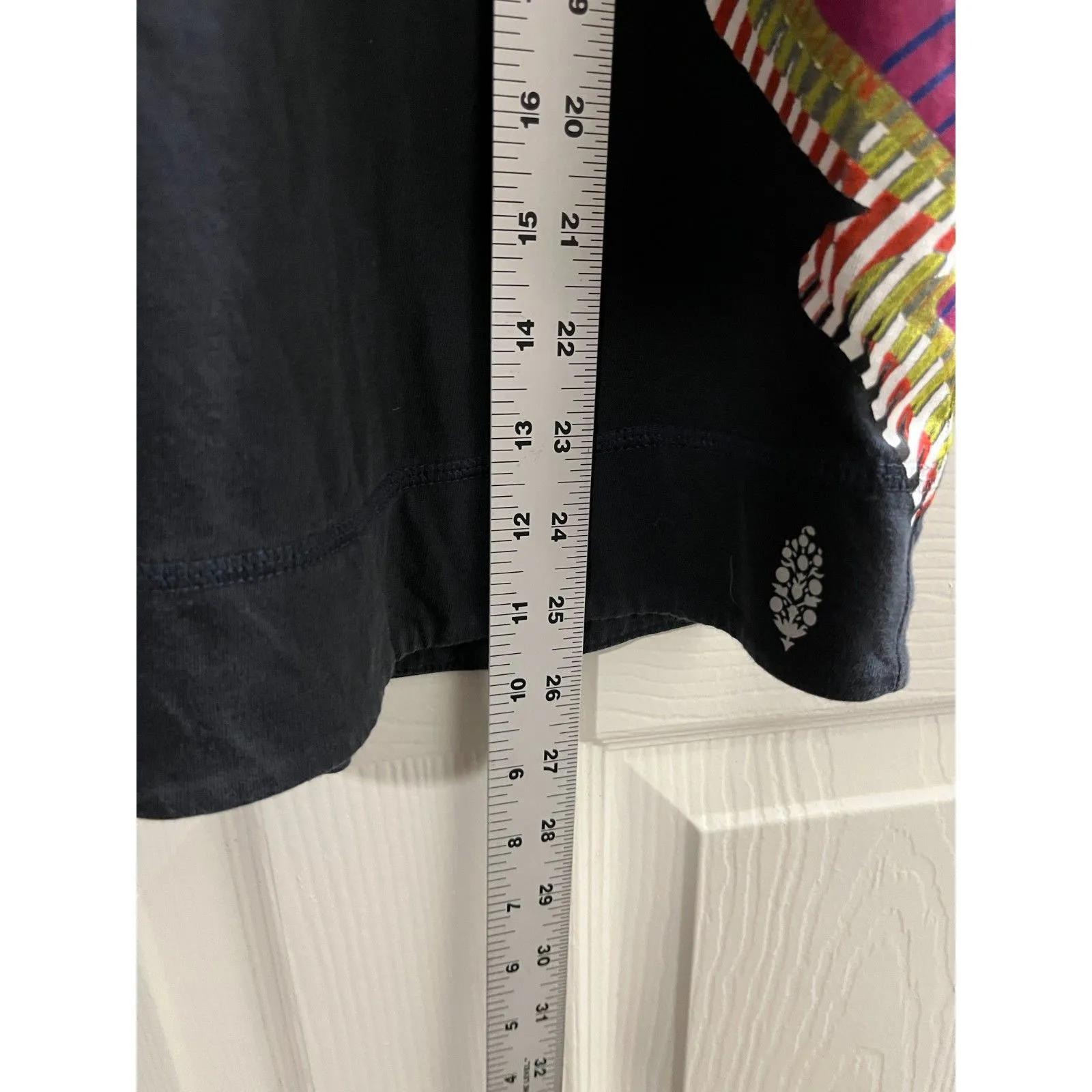 Free People Movement Inhale Tank Top Black Size XS Oversized (Rare) Graphic - Image 9