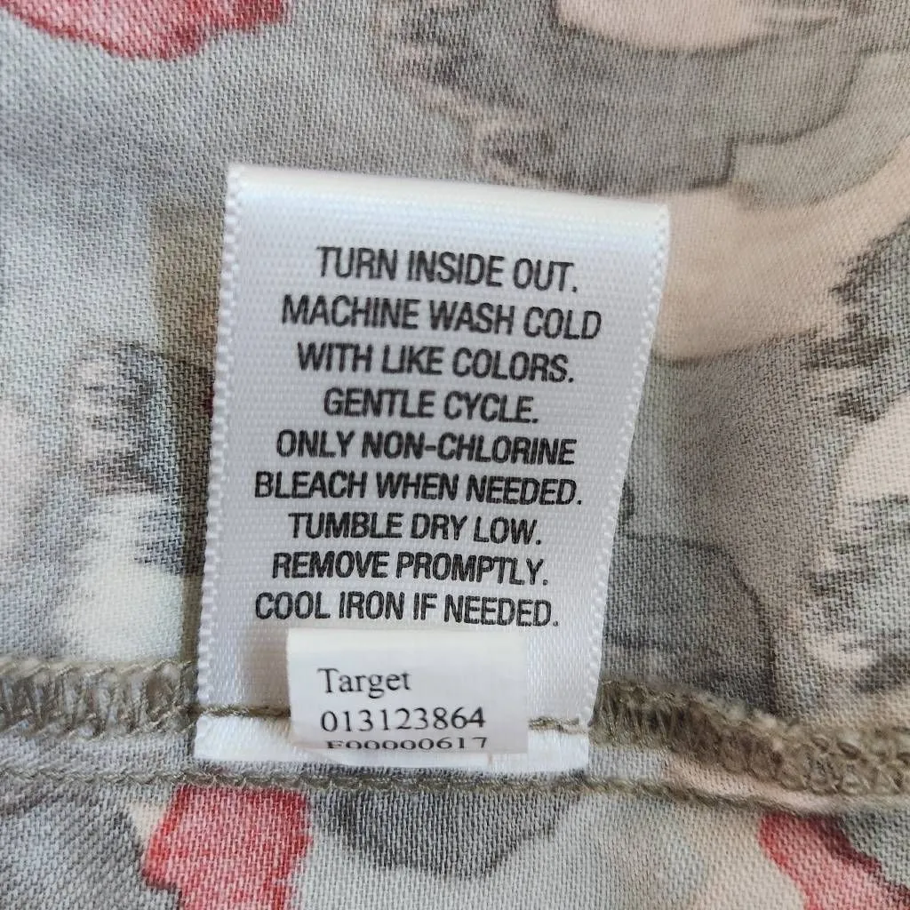 Merona Olive Green Pink Mini Dress Small Merona Multi-Color Dot Print Dress - Image 9