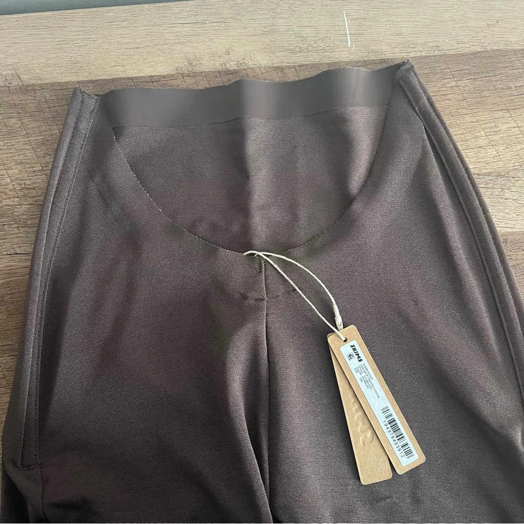 SKIMS Espresso Sheer Sculpt Low Back Cropped Leggings Size XXS NWT - Image 6