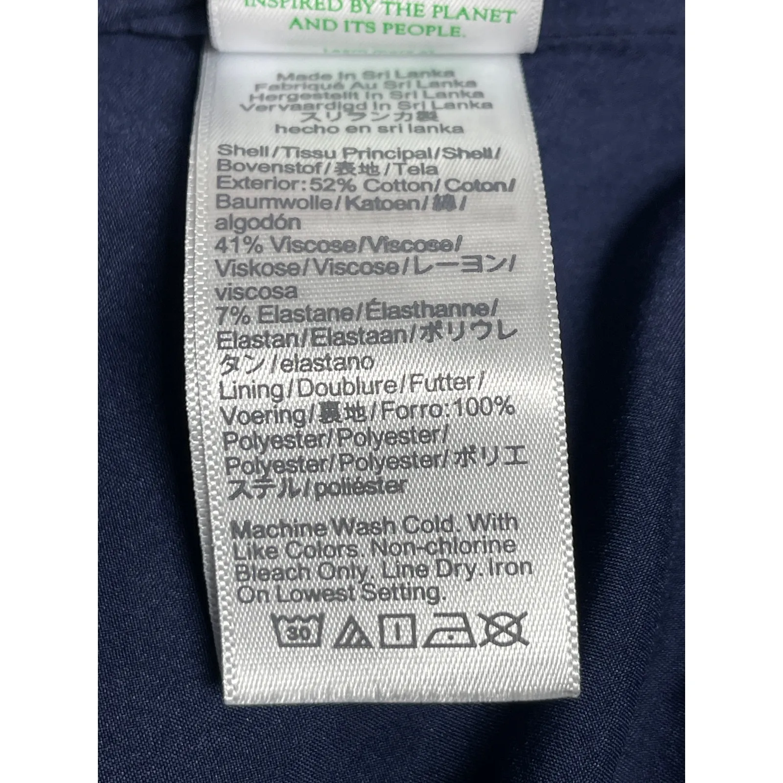 J.Crew Womens Blue Mid Rise Minimalist Midi Office Straight Pencil Skirt Size 10 - Image 3