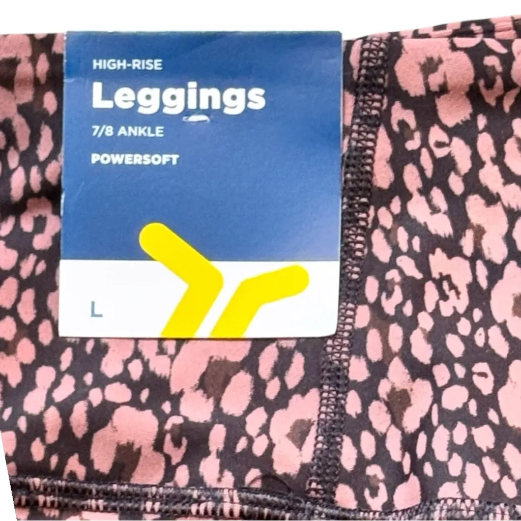 Old Navy Athletic Sporty Women's High Rise 7/8 Ankle Powersoft Leggings Sz L - Image 4
