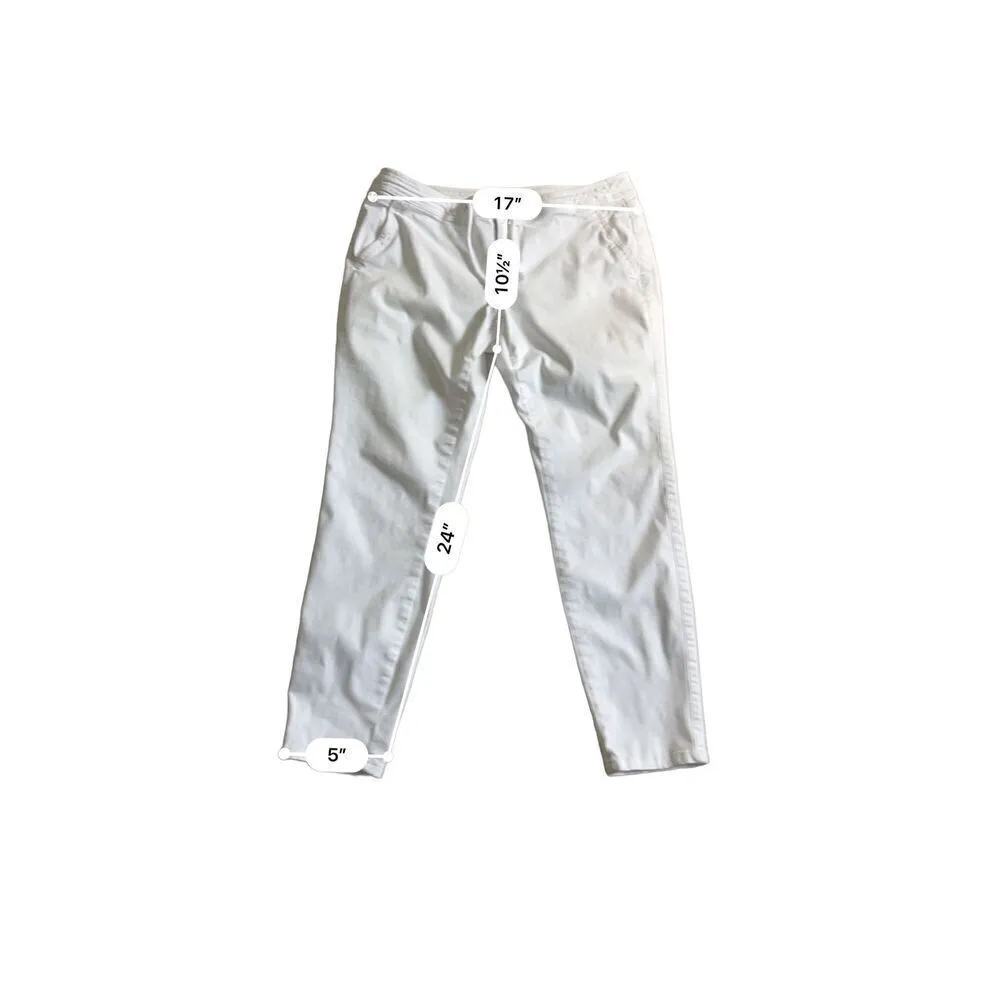 The Limited white fabric Joggers size 10 - Image 3