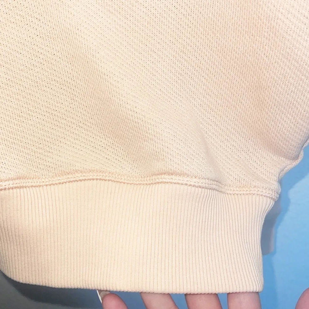 American Eagle Cotton Blend Orange Button-Up Long Sleeve Shirt - Image 4