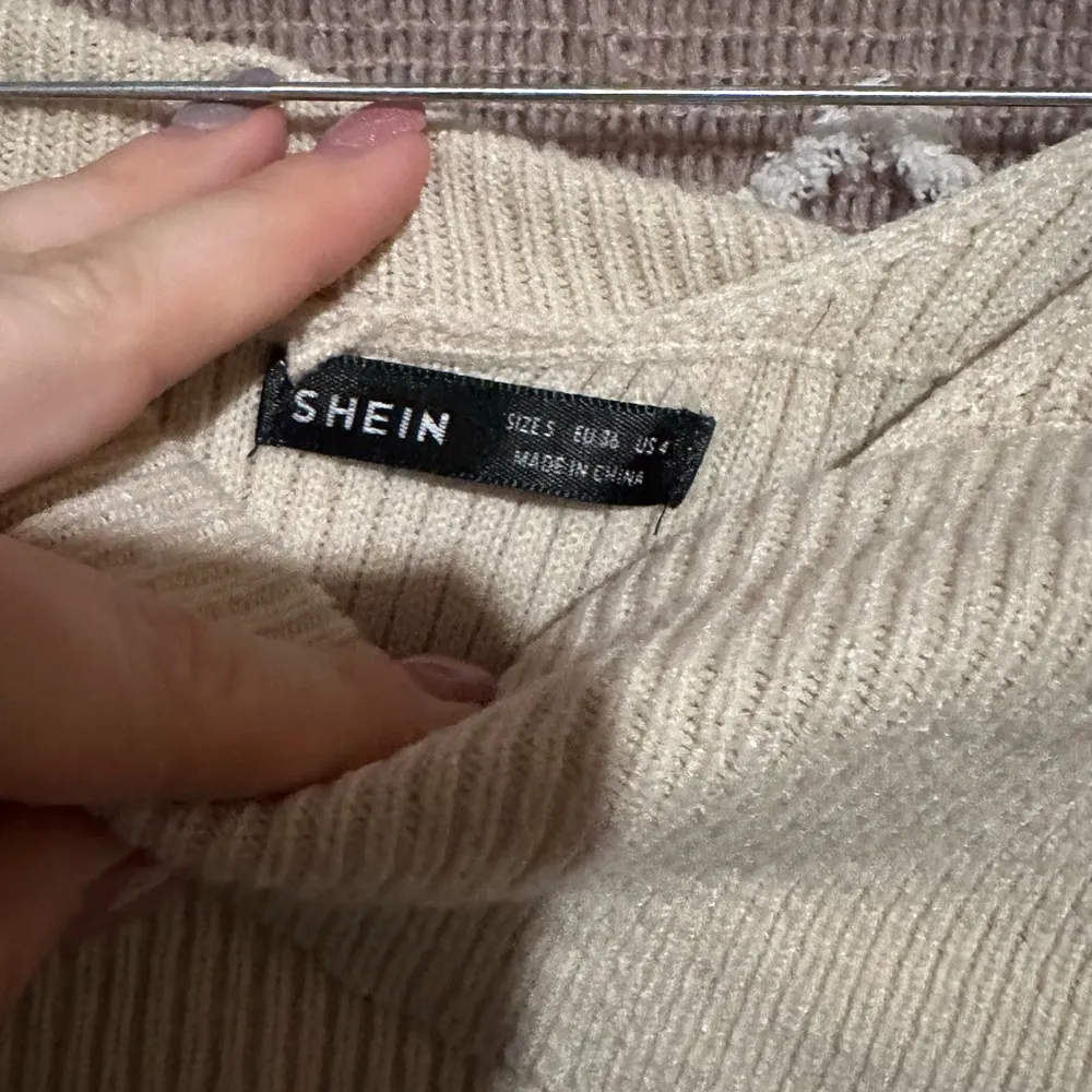 Cute Size Small Cream Wrap Sweater fits xs/s - Image 3